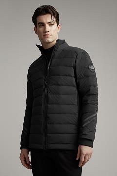 Chamarras Canada Goose Hombre Mexico - HyBridge Chaqueta De Plumas Black Label Negros VR8796154
